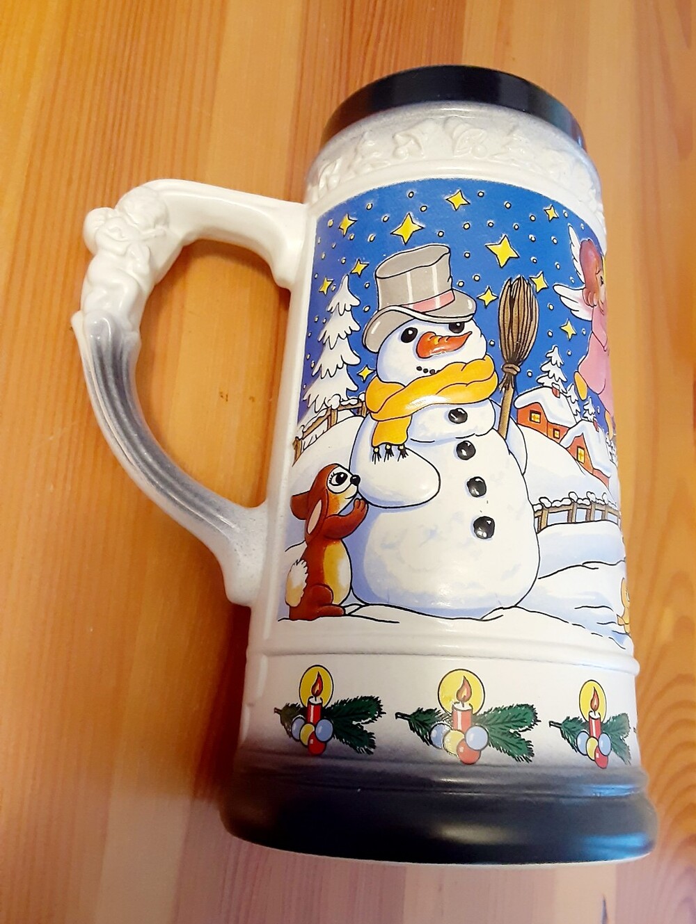 Gerz West Germany Snowman & Friends Christmas Stein
